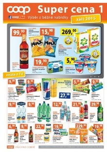 akční leták COOP 15.9.2015-30.9.2015