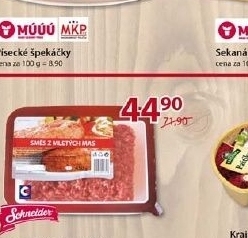 Spekacky pisecke maso uzeniny pisek