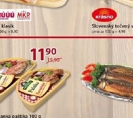 Sekana pecena klasik maso uzeniny pisek