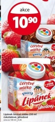 Napoj mleko cerstve ochucene lipanek