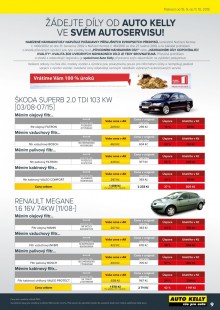 akční leták Auto Kelly 15.9.2015-11.10.2015