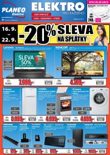 akční leták Planeo Elektro 16.9.2015-22.9.2015