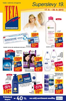 akční leták Teta drogerie 17.9.2015-26.9.2015