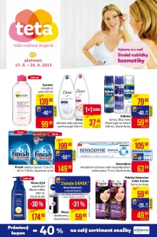 akční leták Teta drogerie 17.9.2015-26.9.2015