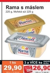 Margarin s maslem rama