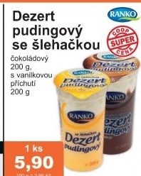 Dezert pudink se slehackou ranko