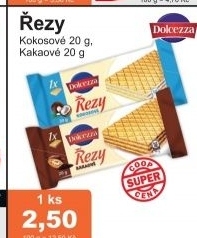 Oplatky kakaove rezy dolcezza