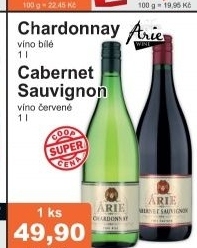 Vino chardonnay arie