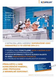akční leták KOUPELNY Ptáček 16.9.2015-31.8.2016