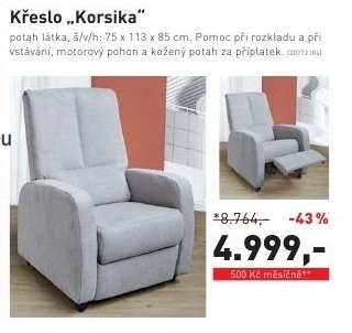 Korsika, křeslo