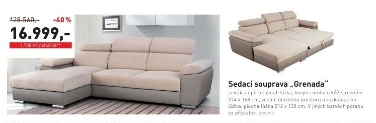 Grenada, sedací souprava