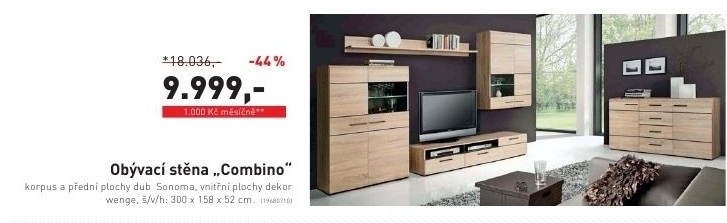Combino, obývací stěna