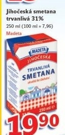 Smetana ke slehani trvanliva jihoceska madeta 31