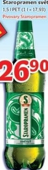 Pivo svetle vycepni 10 staropramen