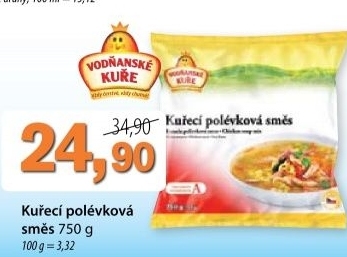 Smes kureci polevkova mrazena vodnanske kure