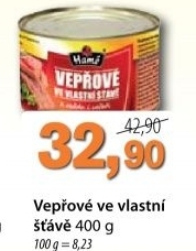 Maso veprove ve vlastni stave hame