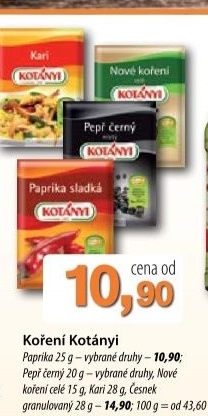 Koreni paprika kotanyi