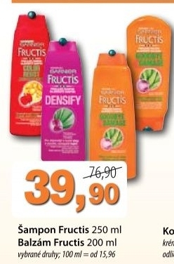 Sampon fructis garnier