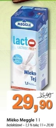 Mleko bez laktozy meggle 1 5 polotucne