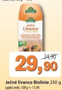 Smes na jecne livance biolinie