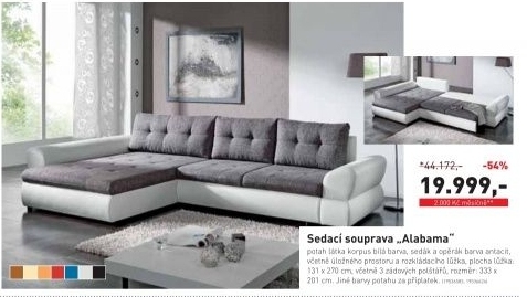 Alabama, sedací souprava