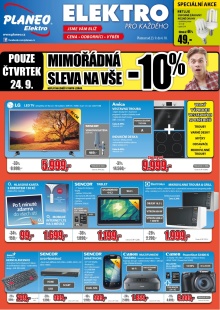 akční leták Planeo Elektro 23.9.2015-4.10.2015
