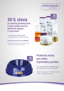 akční leták dm drogerie 23.9.2015-31.10.2015