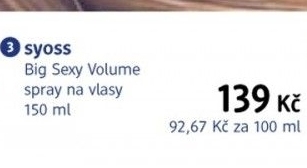 Sprej na vlasy syoss