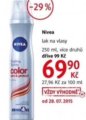 Lak na vlasy nivea