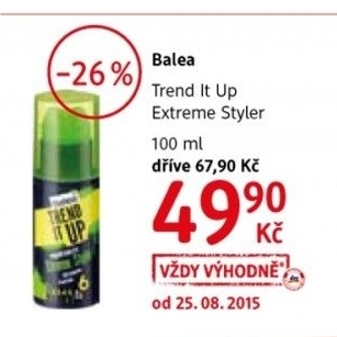 Lak na vlasy balea