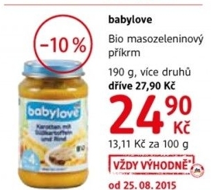 Prikrm masozeleninovy bio babylove