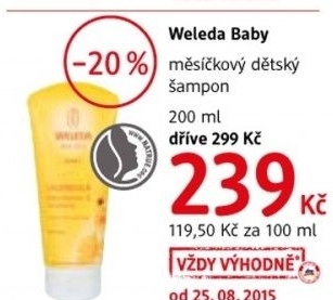 Sampon mesickovy kojenecky baby weleda
