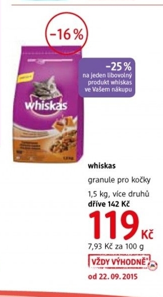 Granule pro kocky whiskas