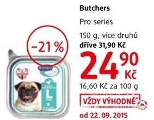 Vanicka pro psy pro series butcher s
