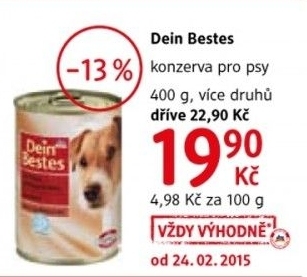 Konzerva pro psy dein bestes