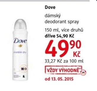 Deodorant sprej dove