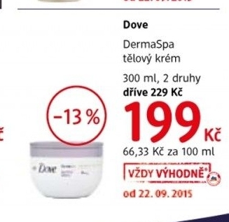 Krem telovy dermaspa dove