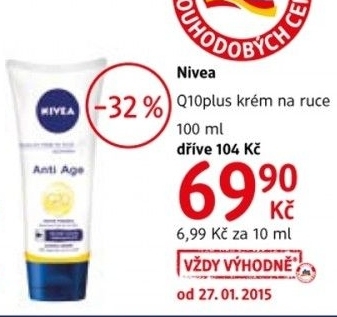 Krem omlazujici na ruce q10 plus nivea