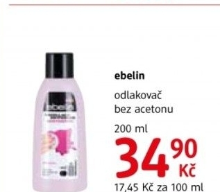 Odlakovac na nehty bez acetonu ebelin