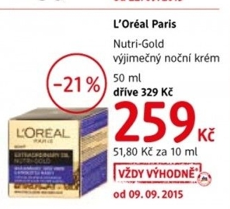 Krem pletovy vyzivny nutri gold l oreal