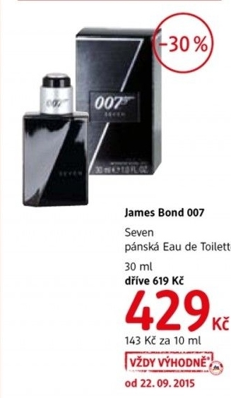 Toaletni voda panska seven james bond