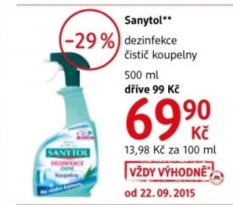 Cistic koupelen sanytol