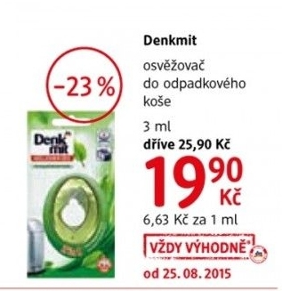 Osvezovac vzduchu do odpadkoveho kose denkmit
