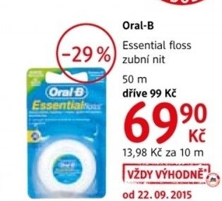 Dentalni nit essential oral b