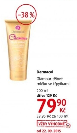 Mleko telove glamour dermacol
