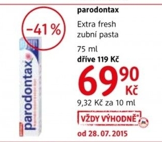 Pasta na zuby extra fresh parodontax