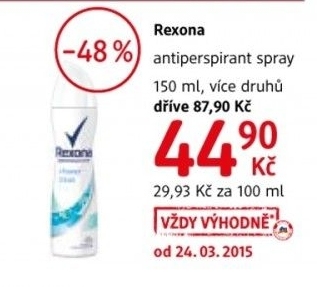 Deodorant sprej rexona