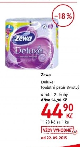Toaletni papir 3vrstvy deluxe zewa