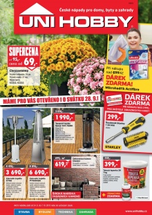 akční leták UNI HOBBY 24.9.2015-7.10.2015