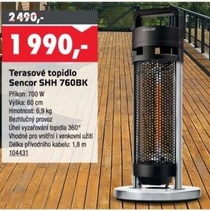 topidlo na terasu